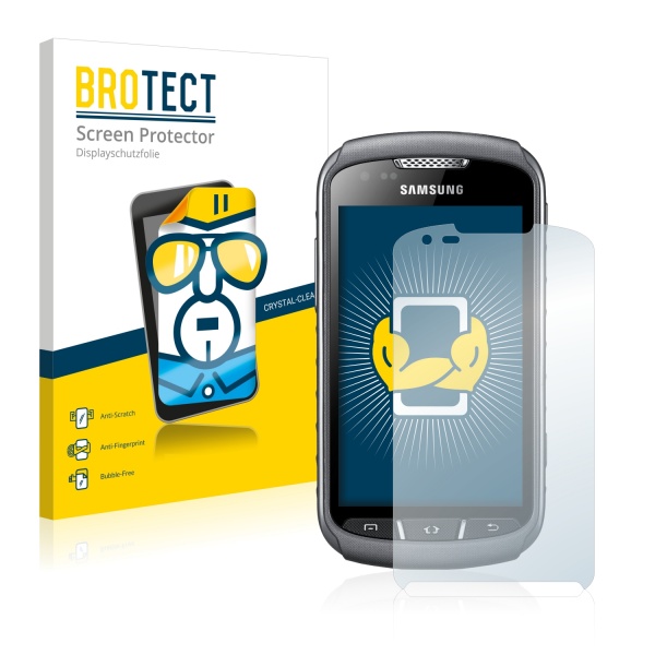 2x BROTECTHD-Clear Screen Protector Samsung Galaxy Xcover 2 S7710